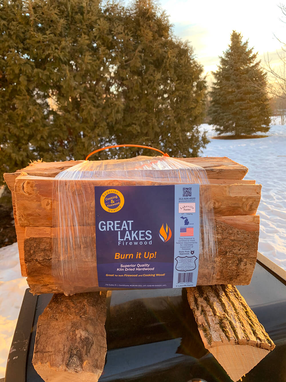 Great Lakes Firewood & Cooking Wood Bundle Packaging